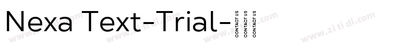 Nexa Text-Trial字体转换